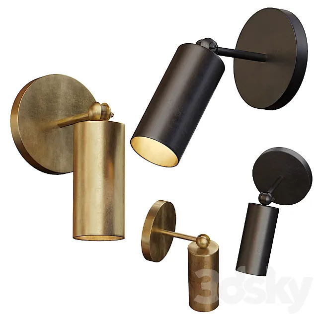 Bra CYLINDER SCONCE Designed by Apparatus Studio 3D Model