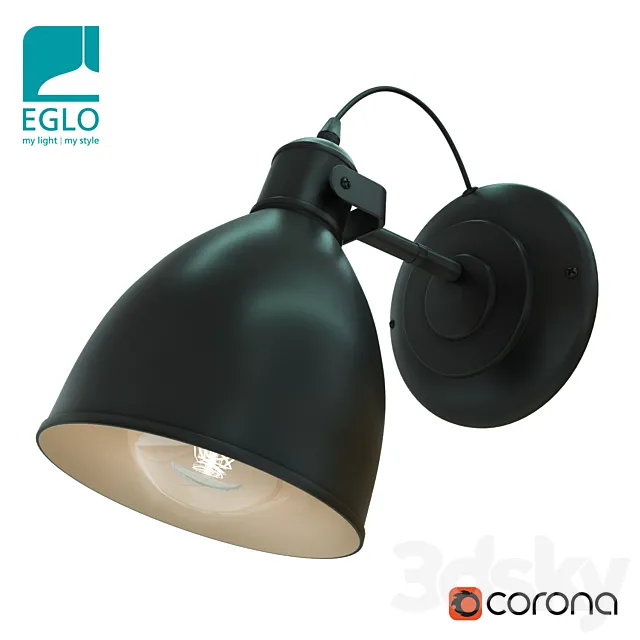 Bra EGLO Priddy art.49468 3DModel