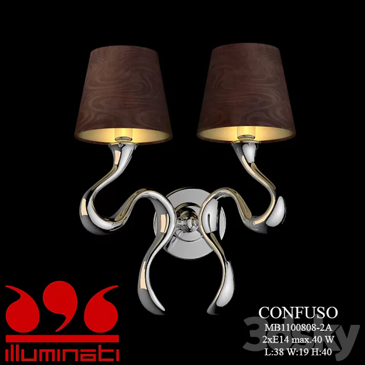 Bra Illuminati MD1100808-2A Confuso 3D Model
