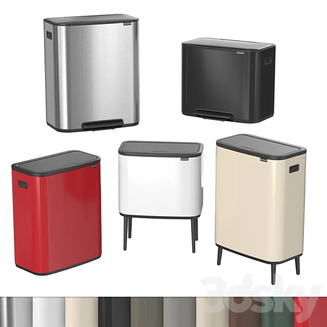BRABANTIA BO BINS (Trash cans) 3D Model