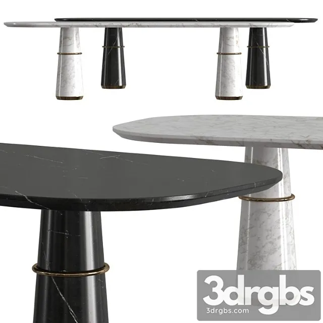 Brabbu Agra Ii Dining Tables 3D Model Free