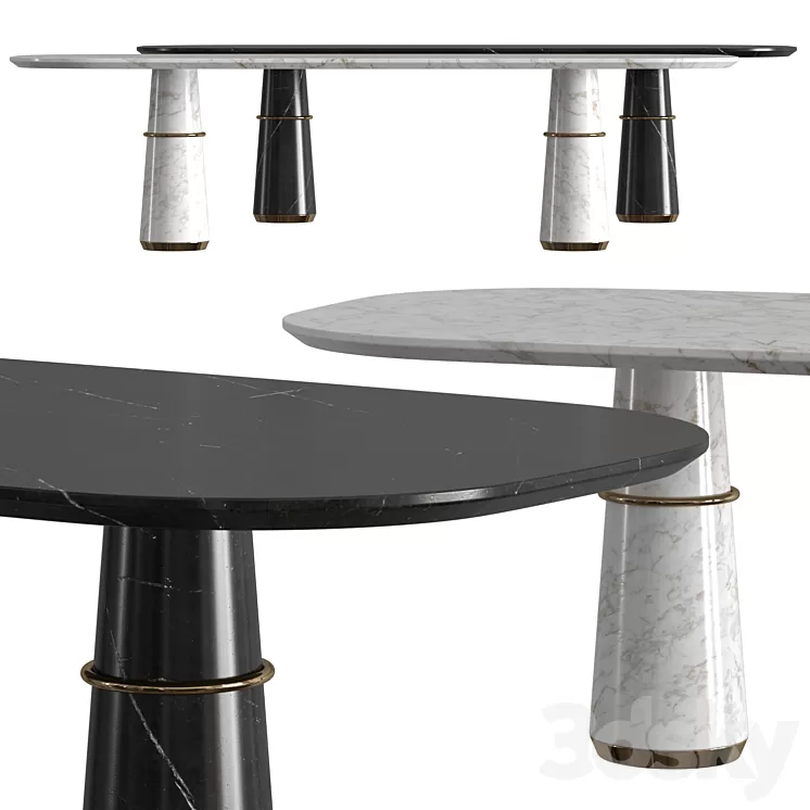 Brabbu Agra II Dining Tables 3D Model