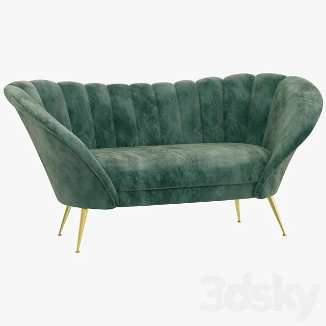 Brabbu ANDES 2 SEAT SOFA 3D Model