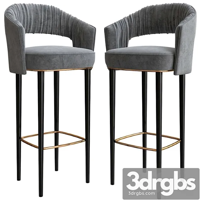 Brabbu bar chair 2 3D Model Free