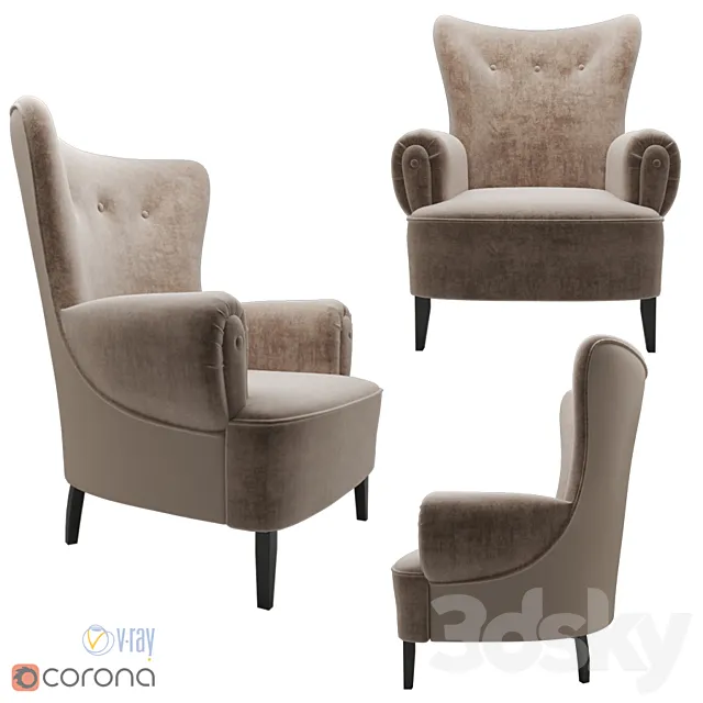 Brabbu Clerk armchair 3D Model