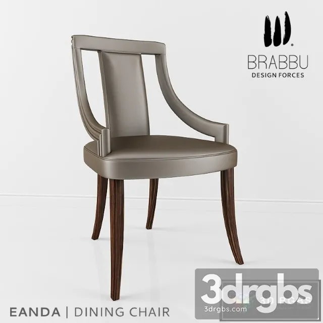 Brabbu Eanda Dining Chair 3D Model Free