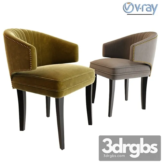 Brabbu ibis dining chair 2 3D Model Free