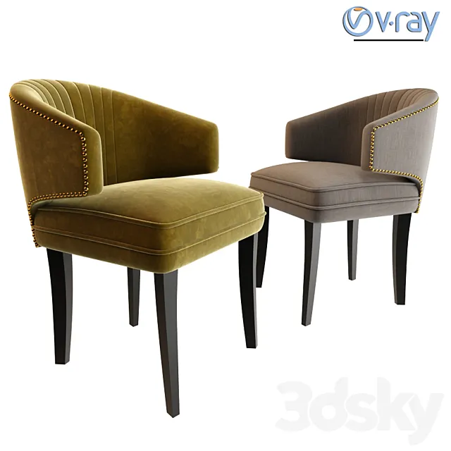 Brabbu Ibis Dining Chair 3D Model