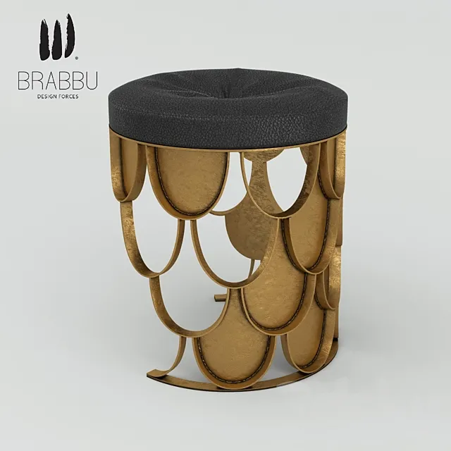 Brabbu KOI STOOL 3D Model
