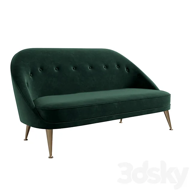 Brabbu Malay 2 Seat Sofa 3D Model