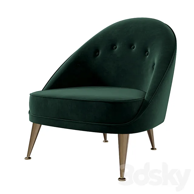 Brabbu Malay Armchair ver.2 3D Model