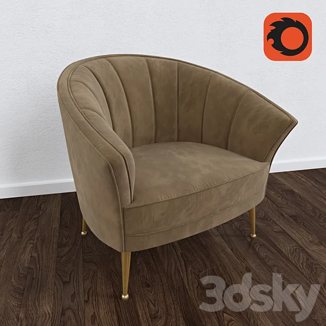 BRABBU - MAYA ARMCHAIR 3DModel