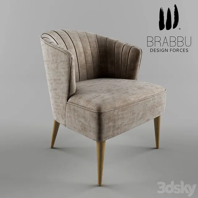 Brabbu Nuka Armchair 3D Model
