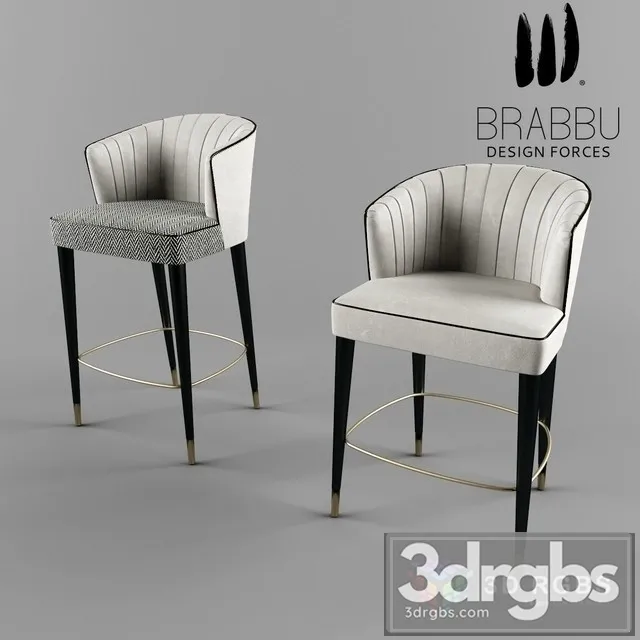 Brabbu Nuka Bar Stool 3D Model Free