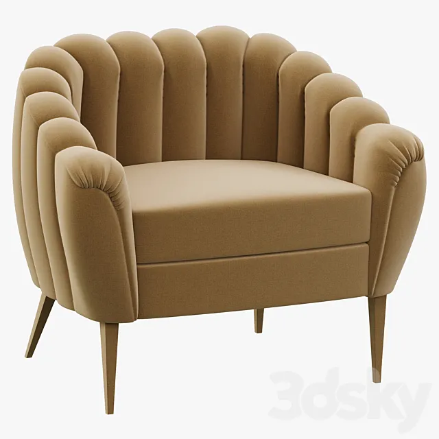 Brabbu Oreas Armchair 3D Model