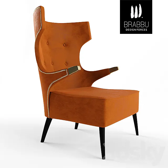 BRABBU | SIKA ARMCHAIR 3D Model