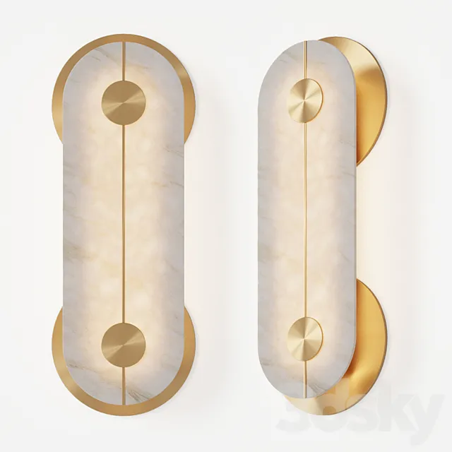 Brace Wall Light Small by Bert Frank 3D Model