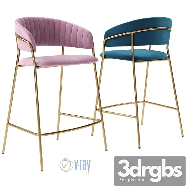 Bradex home. bar stool turin. winnie benjara 2 3D Model Free