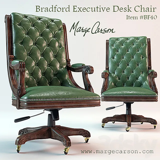 Bradford Executive Desk Chair 3D Model