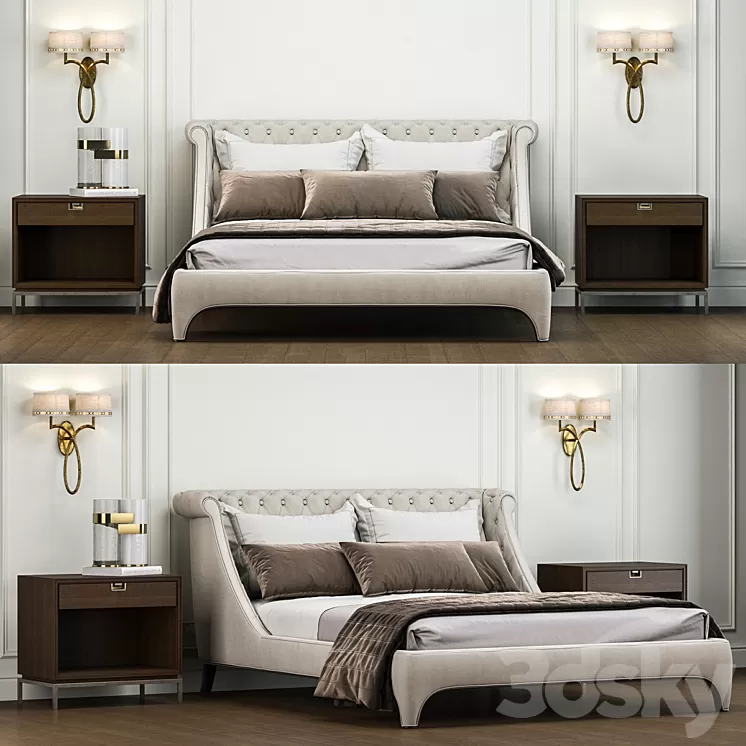 Bradmore Bed - Gianfranco Ferrè Home 3D Model