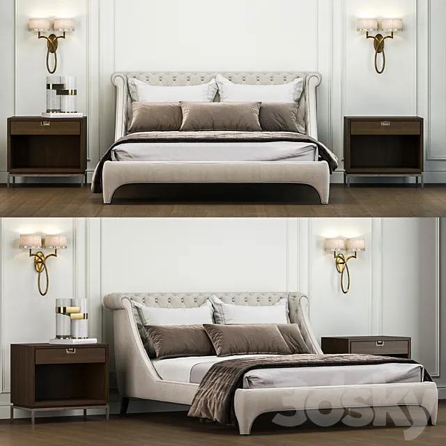 Bradmore Bed - Gianfranco Ferrè Home 3DModel