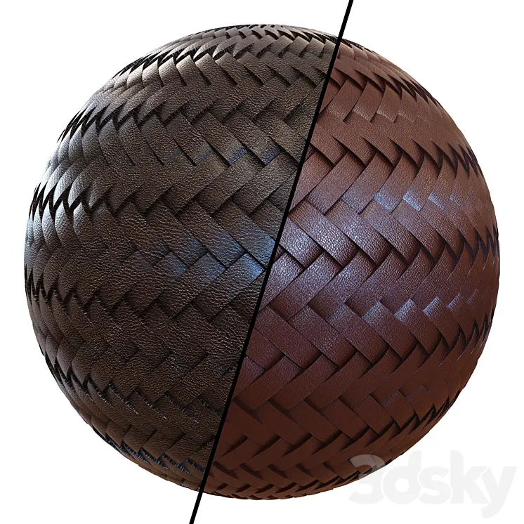 Braided leather 3D Model Free