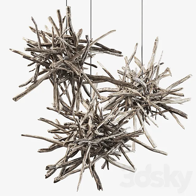 Branch decor lamp n1 _ Lamps from branches Free Download