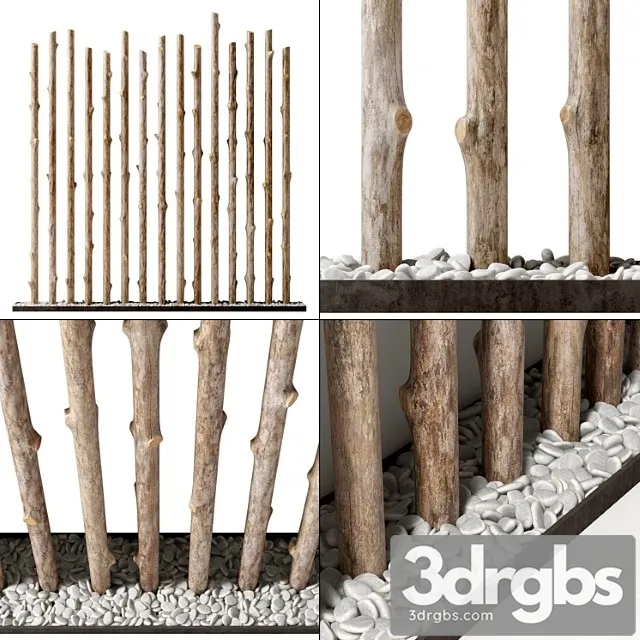Branch thick decor fundament n1 3D Model Free