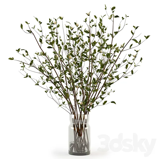 Branches in a Vase 009 3D Model