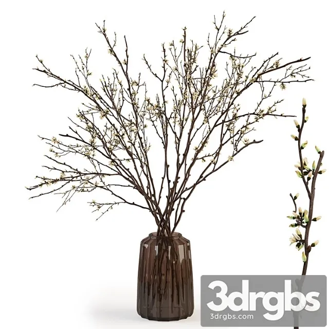 Branches in a Vase 015 3D Model Free