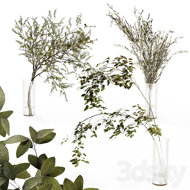 Branches in a vase 3D Model