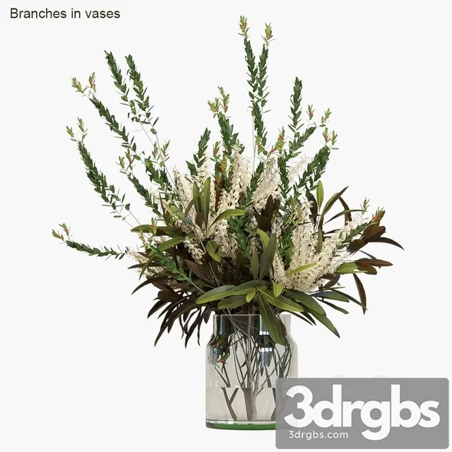Branches in Vases 3 3D Model Free