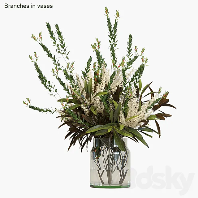 Branches in vases # 4 3DModel