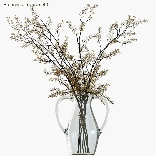 Branches in vases 40 3D Model