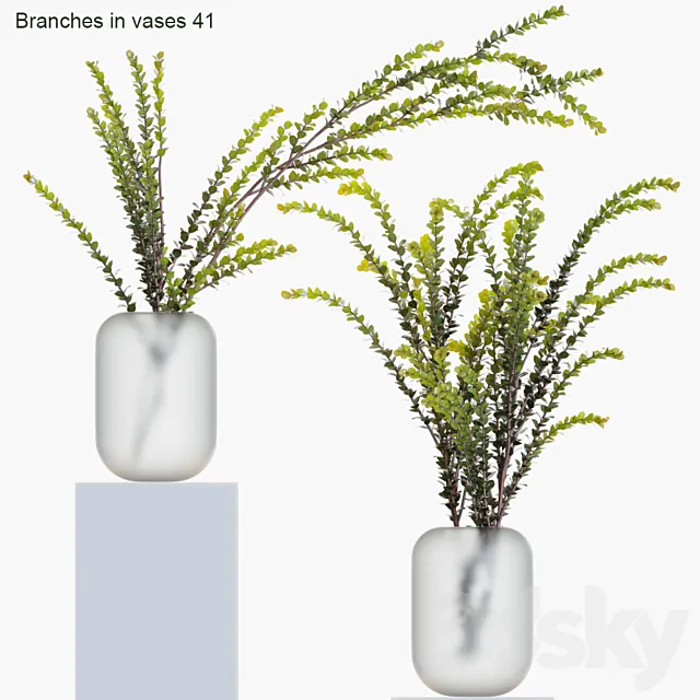 Branches in vases 41 3DModel