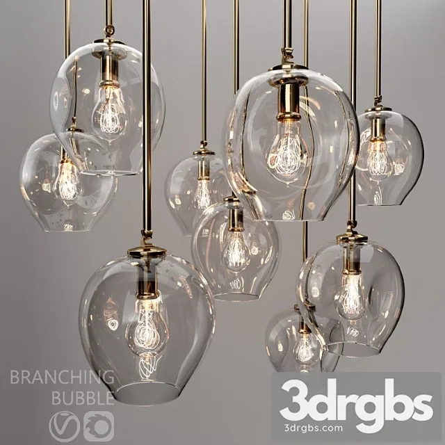 Branching Bubble 1 Lamp 5 3D Model Free