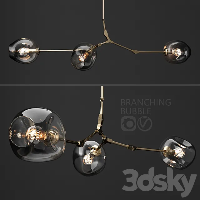 Branching bubble 3 lamps Free Download