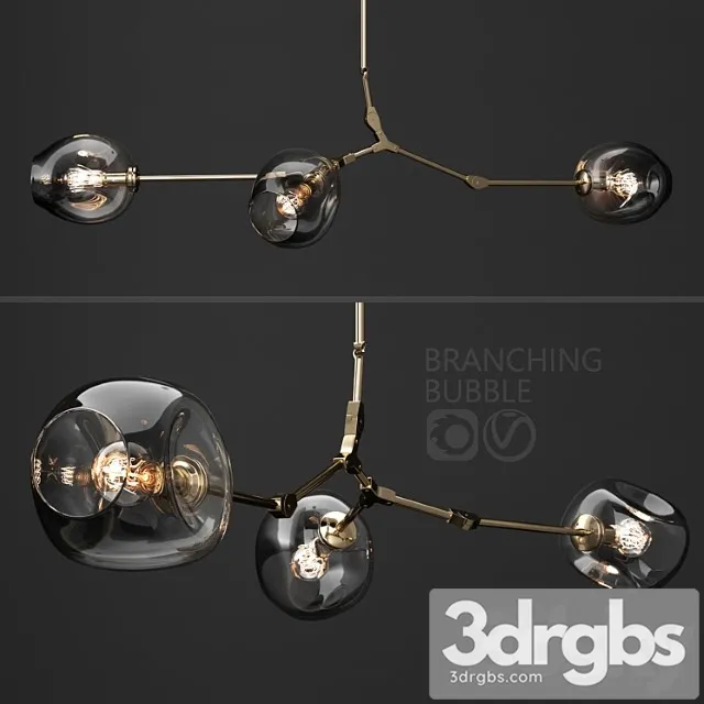 Branching Bubble 3 Lamps 8 3D Model Free