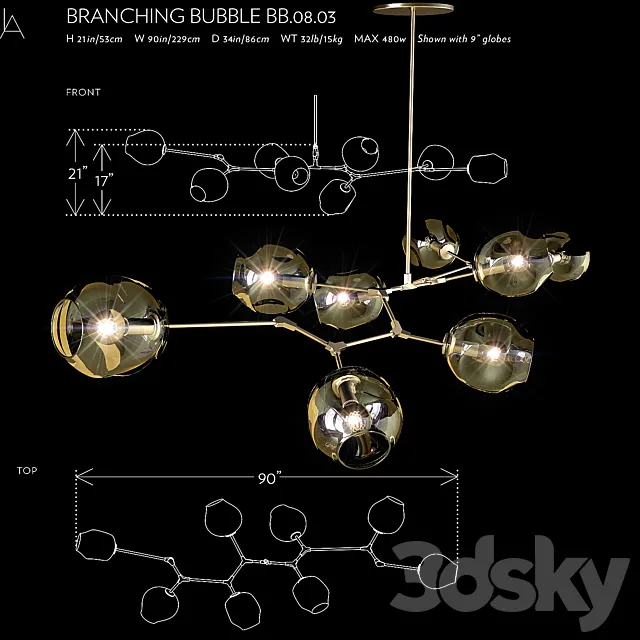 BRANCHING BUBBLE BB.08.03 3DModel