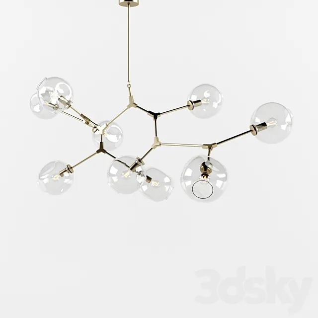 Branching Bubble Chandelier 3DModel