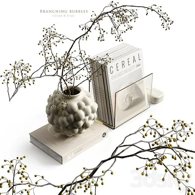 Branching bubbles 3D Model