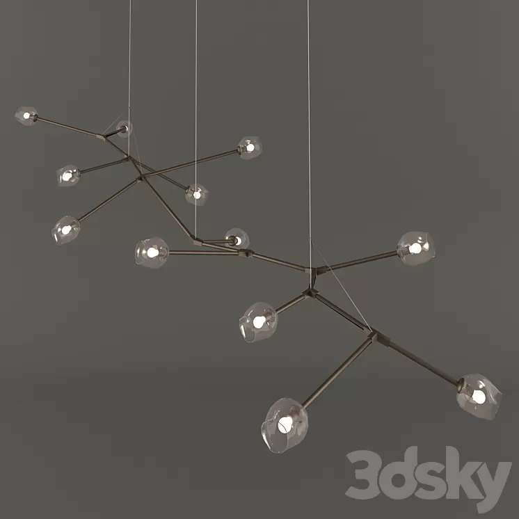 Branching Lamp 3D Model