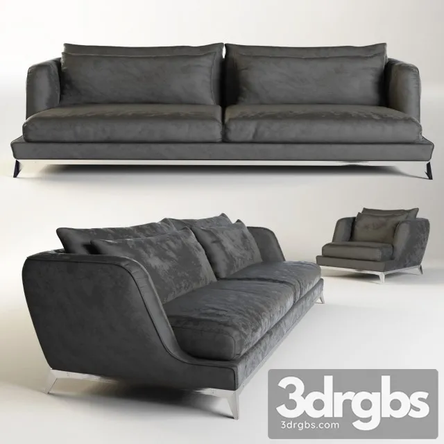 Brando Sofa 01 3D Model Free