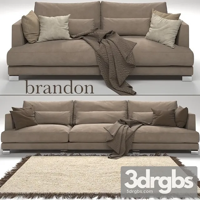 Brandon Set Sofa 3D Model Free