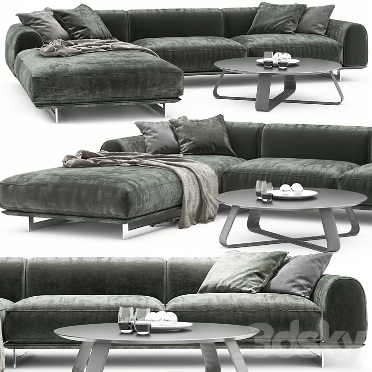 Brandy sofa_Gamma_Coffee Tables 3D Model