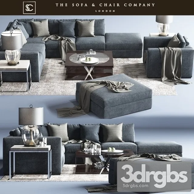 Braque Large Sofa 01 3D Model Free