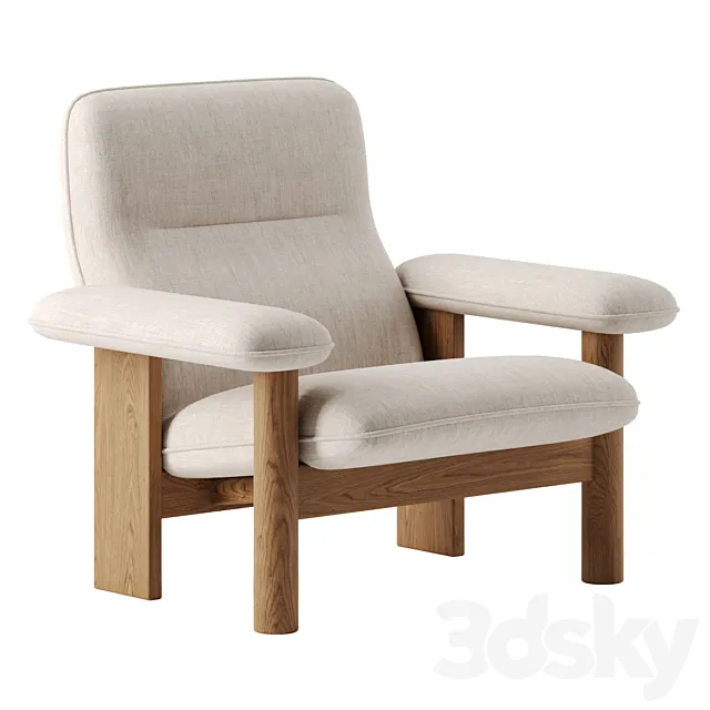 Brasilia Lounge Chair by Menu 3D Model