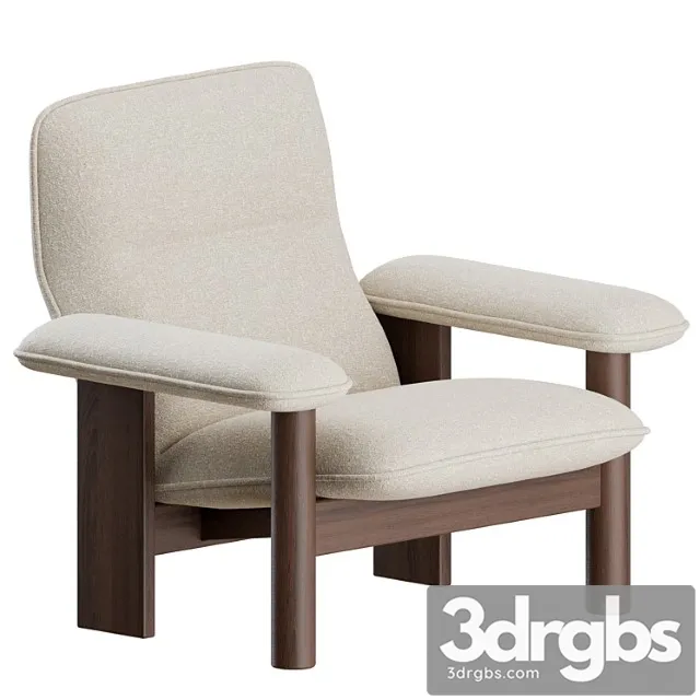 Brasilia lounge chair + ottoman by menu