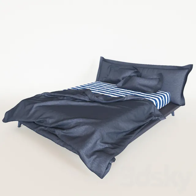 Brasita Bed Cloudscape Plataform 3D Model