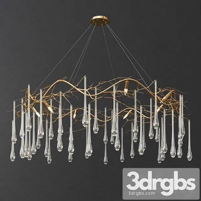 Brass and Glass Teardrop Chandelier Free Download